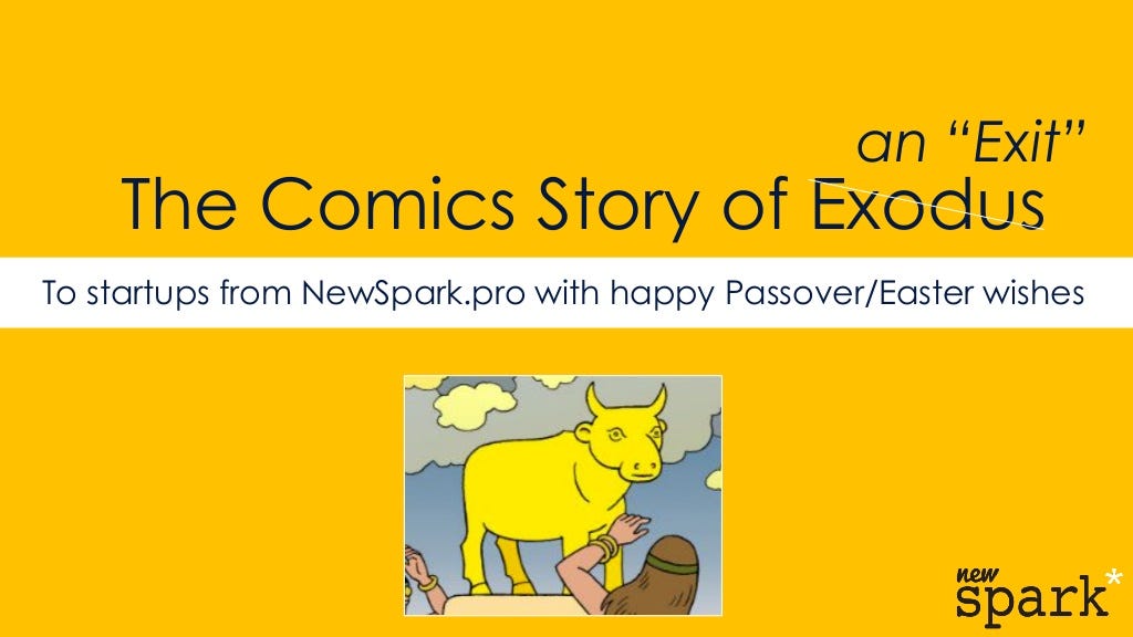 The Comics Story of Exodus (Startups Version)